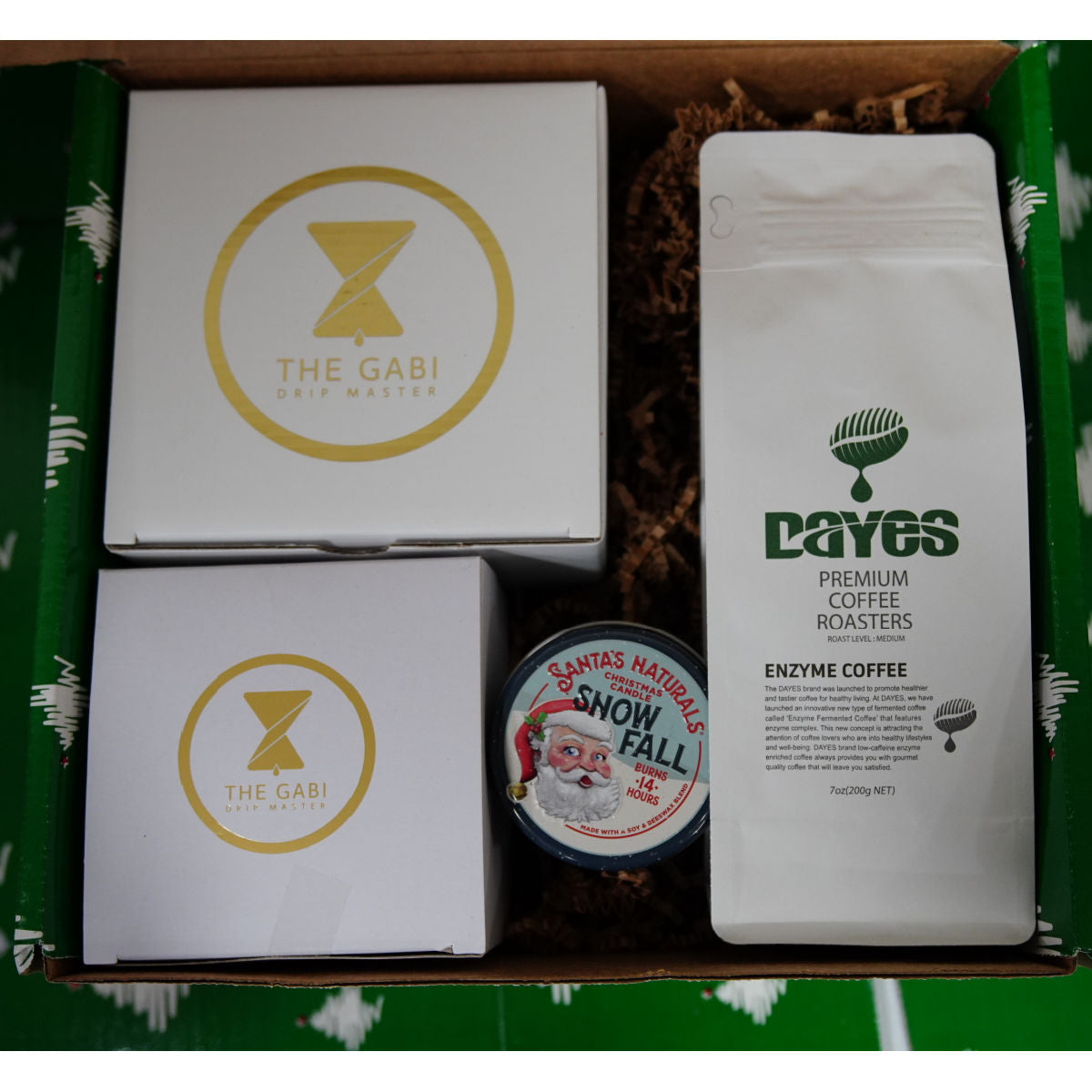 Christmas Spirit! Flavored Coffee Christmas Gift Box w/Treats & Accessories  - Perfect Christmas Present for Coffee Lovers! - FREE SHIPPING!